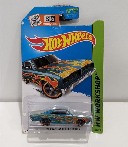 2014 Hot Wheels HW Workshop 74 Brazilian Dodge Charger on Sale