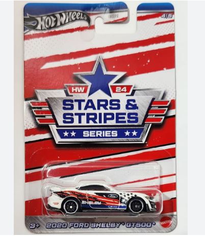 2024 Hot Wheels Stars and Strips Series 2020 Ford Mustang Shelby GT500 Hot on Sale