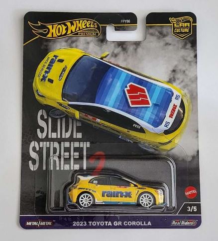 2024 Hot Wheels Slide Street 2 2023 Toyota GR Corolla Supply