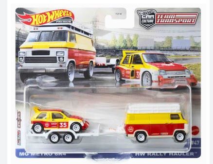 2022 Hot Wheels Team Transport 47 MG Metro 6R4 and Rally Hauler Online Hot Sale