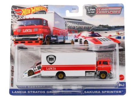 2022 Hot Wheels Team Transport 42 Lancia Stratos Grp 5 and Sakura Sprinter Cheap