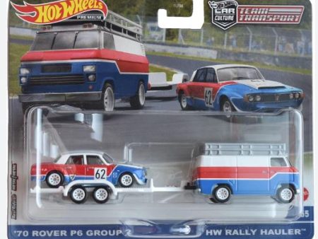 2022 Hot Wheels Team Transport 55 Rover P6 and Rally Hauler Online now