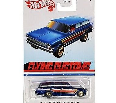 2021 Hot Wheels Flying Customs 64 Chevy Nova Wagon Hot on Sale