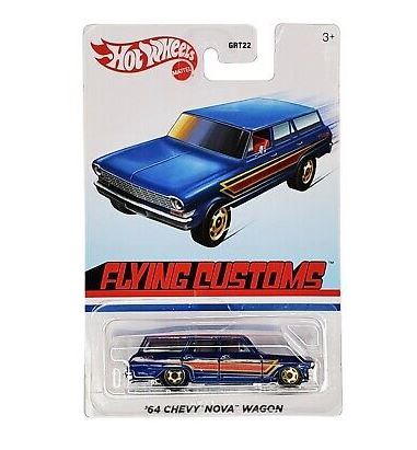 2021 Hot Wheels Flying Customs 64 Chevy Nova Wagon Hot on Sale