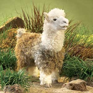 Alpaca Puppet by Folkmanis FMT2953 Online now