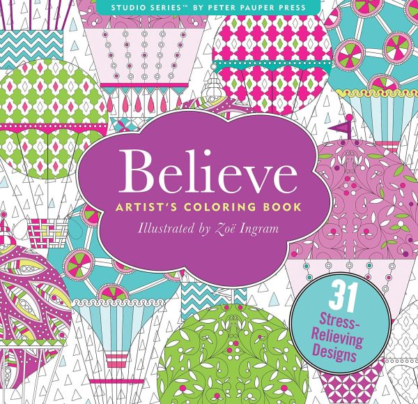 Adult Coloring Book-  Believe in Yourself Hot on Sale