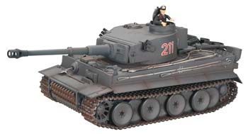 A03102987 1 24 Tiger 1 Early IR Battle R C Tank Grey 2.4GHz Supply