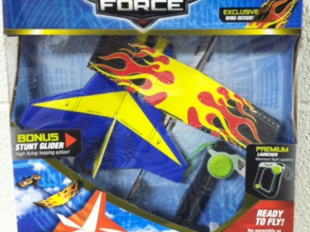 Aero Force Deluxe Twin Pack Gliders - With Launcher (Up to One Minute Flights) For Discount