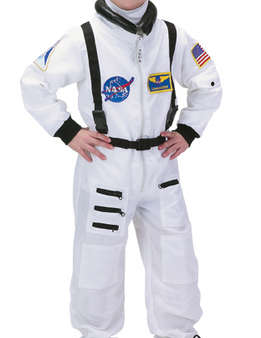 Jr Astronaut Suite White with Embroidered Cap, Child Size 4 6 on Sale