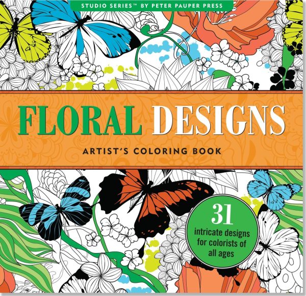 Adult coloring Book- Floral Design For Cheap