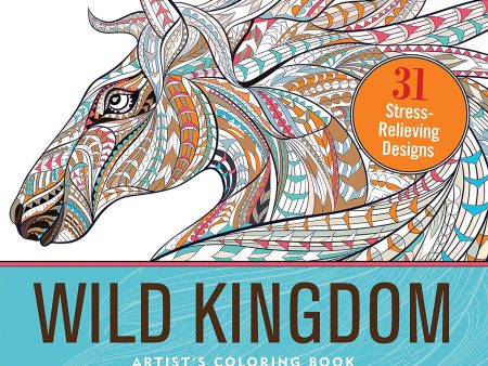 Adult Coloring Book- Wild Kingdom For Cheap