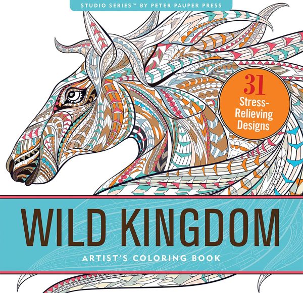 Adult Coloring Book- Wild Kingdom For Cheap