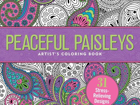 Adult Coloring Book -  Peaceful Paisleys Sale