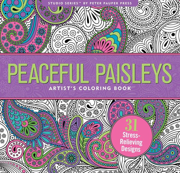 Adult Coloring Book -  Peaceful Paisleys Sale