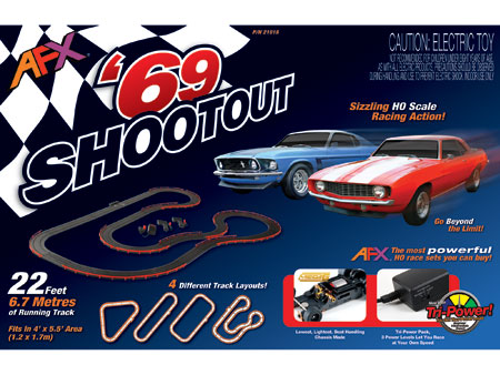 69 Shootout Ford vs Chevy 22  HO Slot Set For Discount