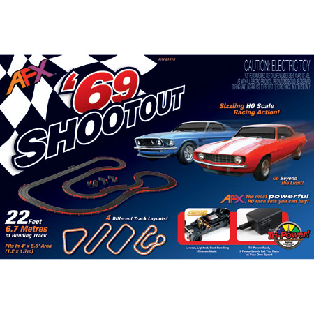 69 Shootout Ford vs Chevy 22  HO Slot Set For Discount