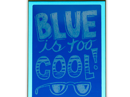 Boogie Board Original 8.5  Cyan Cyan (Blue on Blue) Fashion