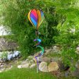 6 Panel Rainbow Striped Hot Air Balloon on Sale