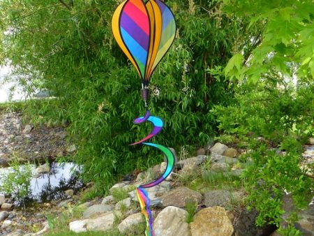 6 Panel Rainbow Striped Hot Air Balloon on Sale