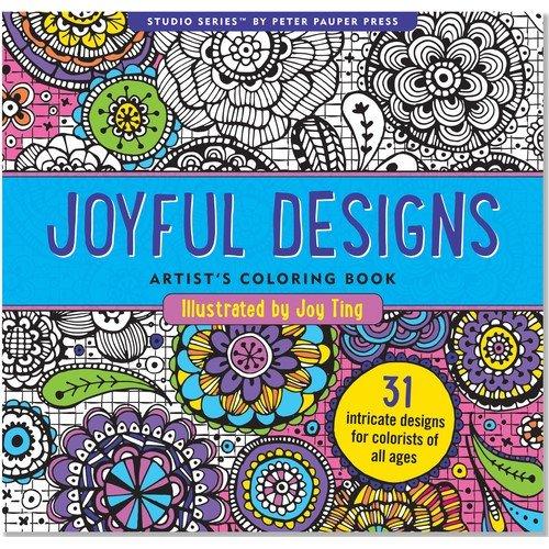 Adult Coloring Book- Joyful Designs Supply