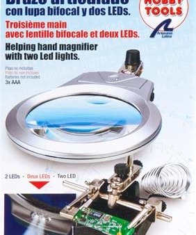 27022-1 Magnifier W 2 LED Lights For Sale