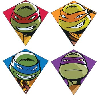 X Kites Teenage Mutant Ninja Turtles Nylon Kites (Assorted Sold As Each) For Discount