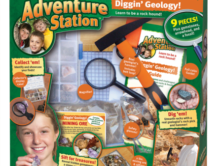 Adventure Station  Diggin Geology  Rock Collection Kit Supply